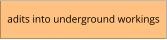 adits into underground workings