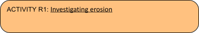 ACTIVITY R1: Investigating erosion